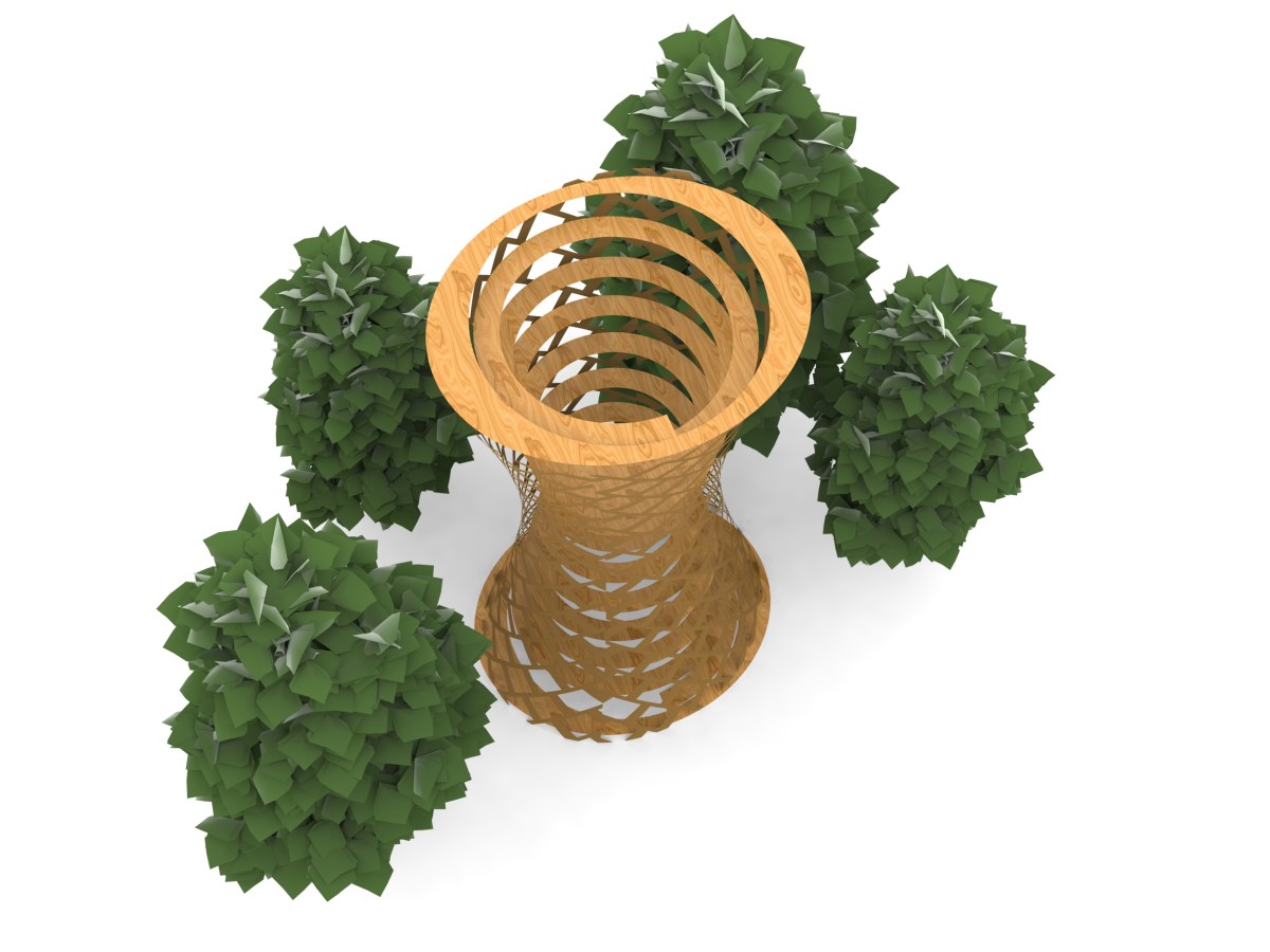 Diseño de la Torre de Camp Adventure (Dinamarca) a partir de&nbsp;superficies