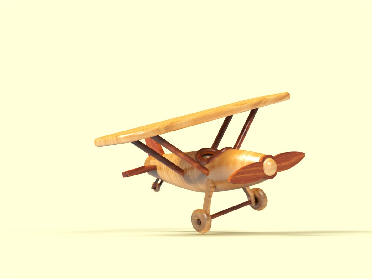 Wooden airplane toy design | Diseño de avión de juguete 
