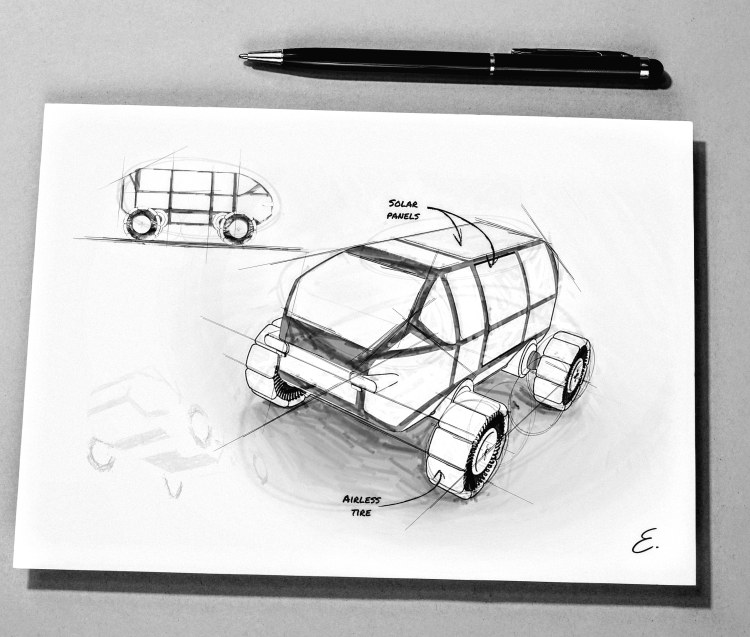 Space exploration vehicle. The Apolo Space Horse | Part 1:&nbsp;Sketches